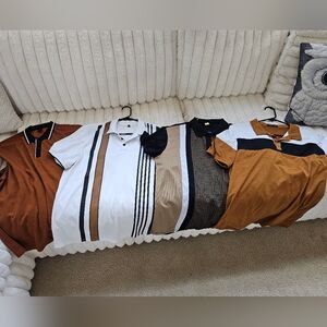 Stylish Men's Polo Shirt Set Of 4 Sz XL 23ptp